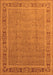 Machine Washable Oriental Orange Industrial Area Rugs, wshurb2983org