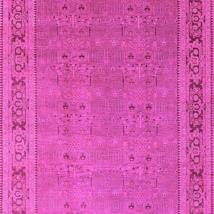 Machine Washable Oriental Pink Industrial Rug, wshurb2983pnk
