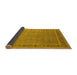 Sideview of Oriental Yellow Industrial Rug, urb2983yw