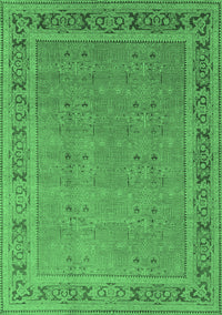 Oriental Emerald Green Industrial Rug, urb2983emgrn