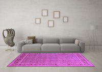 Machine Washable Oriental Purple Industrial Rug, wshurb2983pur