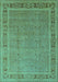 Oriental Turquoise Industrial Rug, urb2983turq