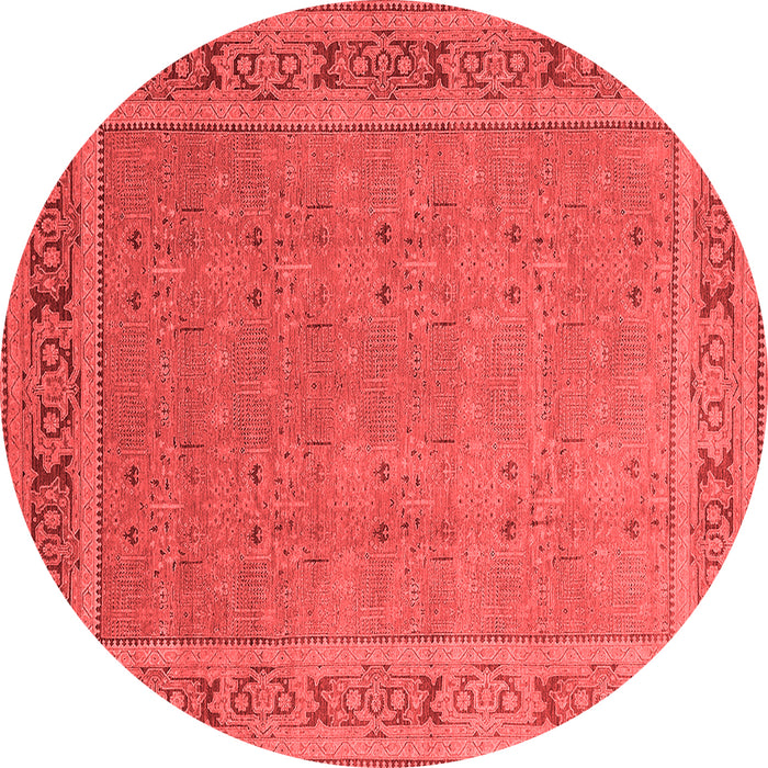 Machine Washable Oriental Red Industrial Rug, wshurb2983red