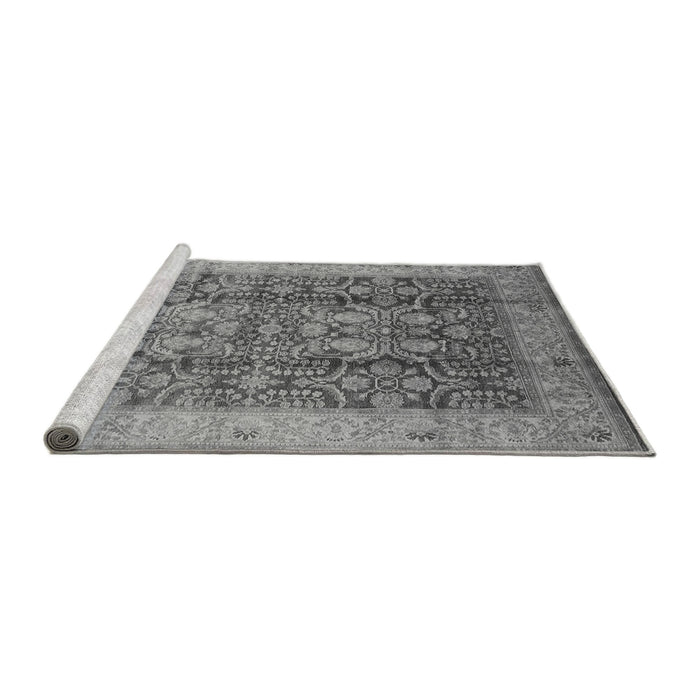 Sideview of Machine Washable Oriental Gray Traditional Rug, wshurb2984gry