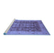 Sideview of Machine Washable Oriental Blue Traditional Rug, wshurb2984blu