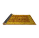 Sideview of Oriental Yellow Traditional Rug, urb2984yw