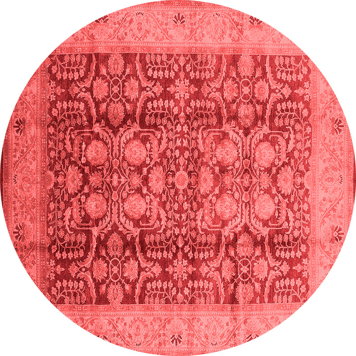 Machine Washable Oriental Red Traditional Rug, wshurb2984red