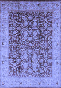 Oriental Blue Traditional Rug, urb2984blu