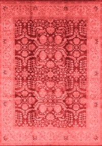 Oriental Red Traditional Rug, urb2984red