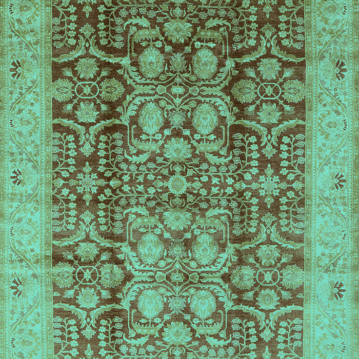 Oriental Turquoise Traditional Rug, urb2984turq