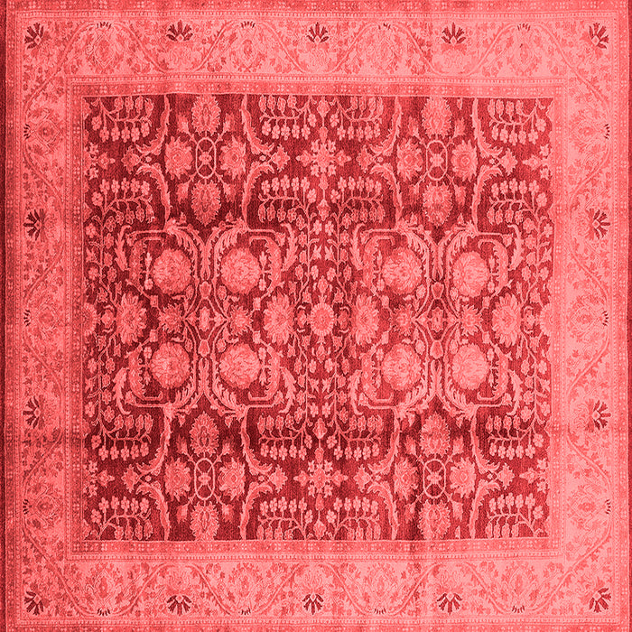 Machine Washable Oriental Red Traditional Rug, wshurb2984red