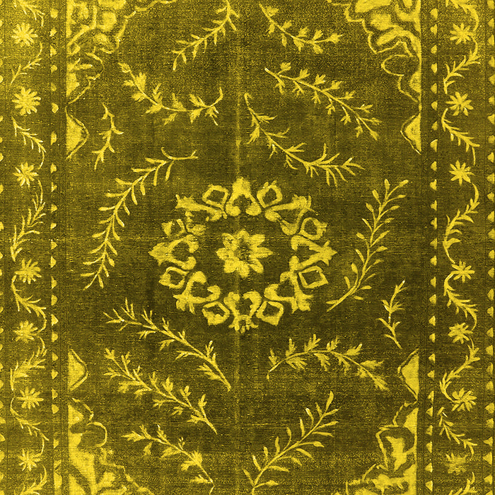 Oriental Yellow Industrial Rug, urb2985yw