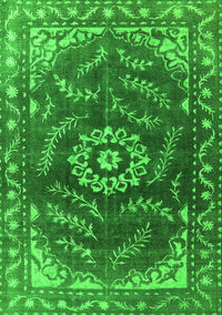 Oriental Green Industrial Rug, urb2985grn