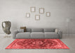 Industrial Red Washable Rugs