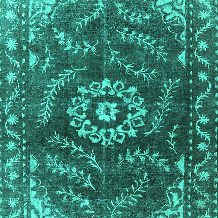 Oriental Turquoise Industrial Rug, urb2985turq