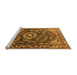 Sideview of Machine Washable Oriental Orange Industrial Area Rugs, wshurb2985org