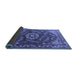 Sideview of Oriental Blue Industrial Rug, urb2985blu