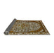 Sideview of Mid-Century Modern Brown Oriental Rug, urb2986