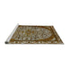 Sideview of Machine Washable Industrial Modern Brown Rug, wshurb2986