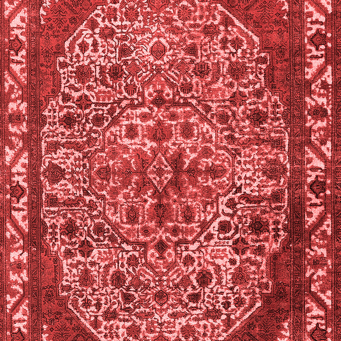 Machine Washable Oriental Red Industrial Rug, wshurb2986red