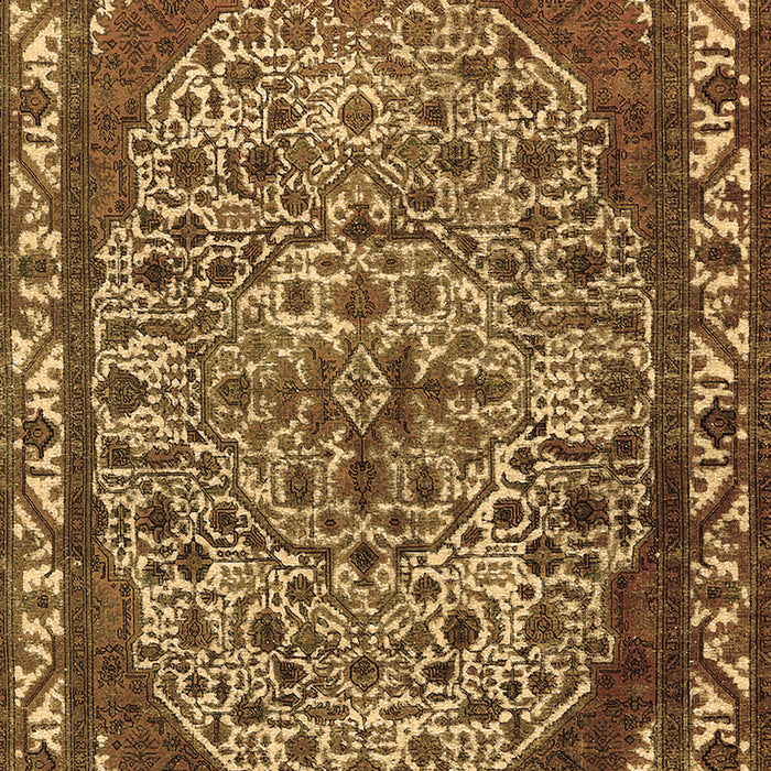 Machine Washable Oriental Brown Industrial Rug, wshurb2986brn
