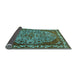 Sideview of Oriental Light Blue Industrial Rug, urb2986lblu