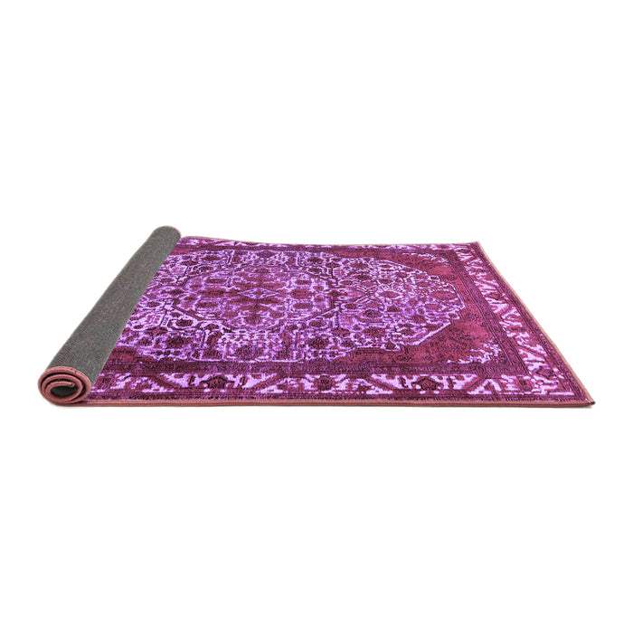 Sideview of Oriental Purple Industrial Rug, urb2986pur