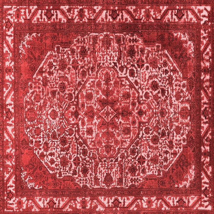 Machine Washable Oriental Red Industrial Rug, wshurb2986red
