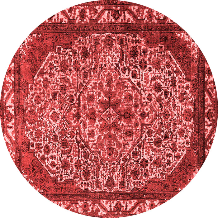 Machine Washable Oriental Red Industrial Rug, wshurb2986red