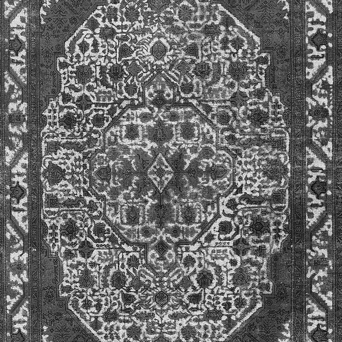 Machine Washable Oriental Gray Industrial Rug, wshurb2986gry