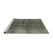 Sideview of Machine Washable Industrial Modern Dark Olive Green Rug, wshurb2987