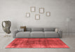 Industrial Red Washable Rugs