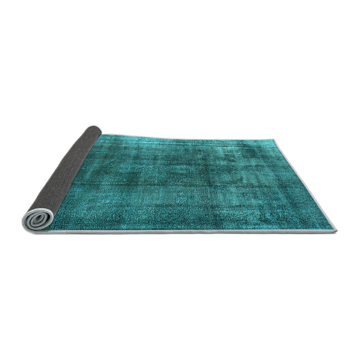 Sideview of Oriental Light Blue Industrial Rug, urb2987lblu