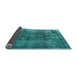 Sideview of Oriental Light Blue Industrial Rug, urb2987lblu