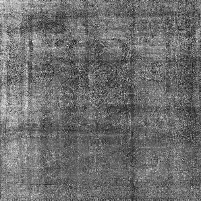 Square Machine Washable Oriental Gray Industrial Rug, wshurb2987gry