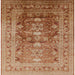 Square Mid-Century Modern Mahogany Brown Oriental Rug, urb2988