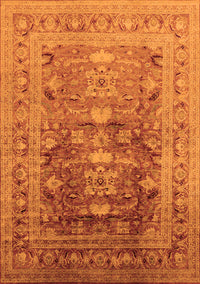 Oriental Orange Traditional Rug, urb2988org