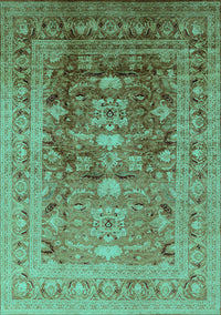 Oriental Turquoise Traditional Rug, urb2988turq