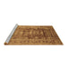 Sideview of Machine Washable Oriental Brown Traditional Rug, wshurb2988brn