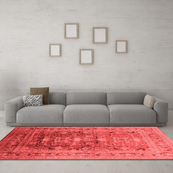 Traditional Red Washable Rugs
