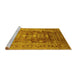 Sideview of Machine Washable Oriental Yellow Traditional Rug, wshurb2988yw