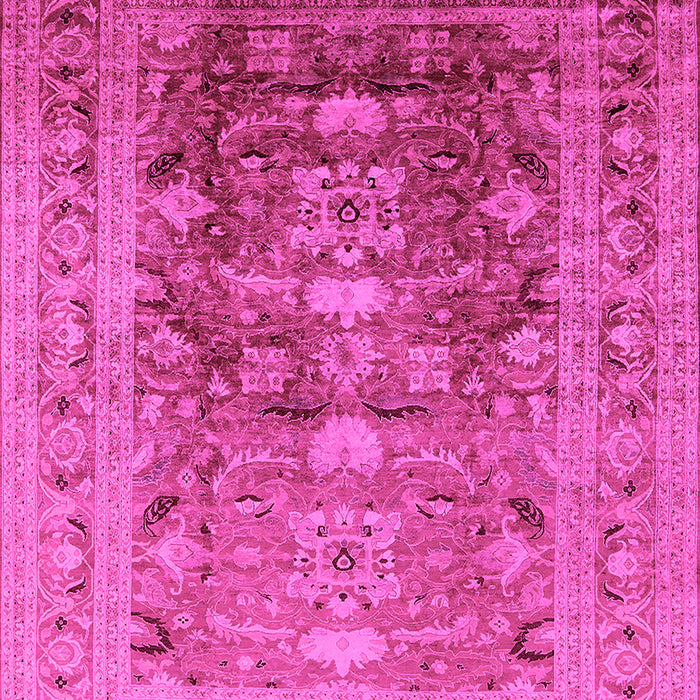 Machine Washable Oriental Pink Traditional Rug, wshurb2988pnk