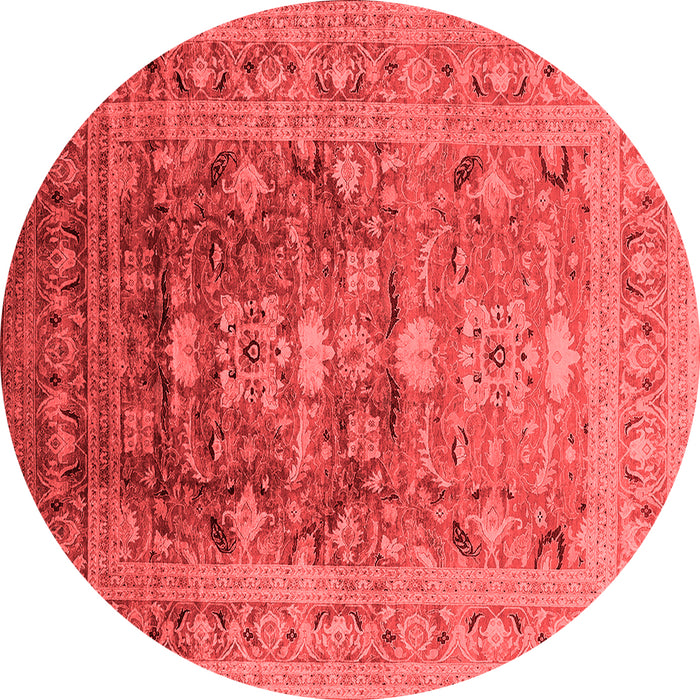 Machine Washable Oriental Red Traditional Rug, wshurb2988red