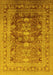 Oriental Yellow Traditional Rug, urb2988yw
