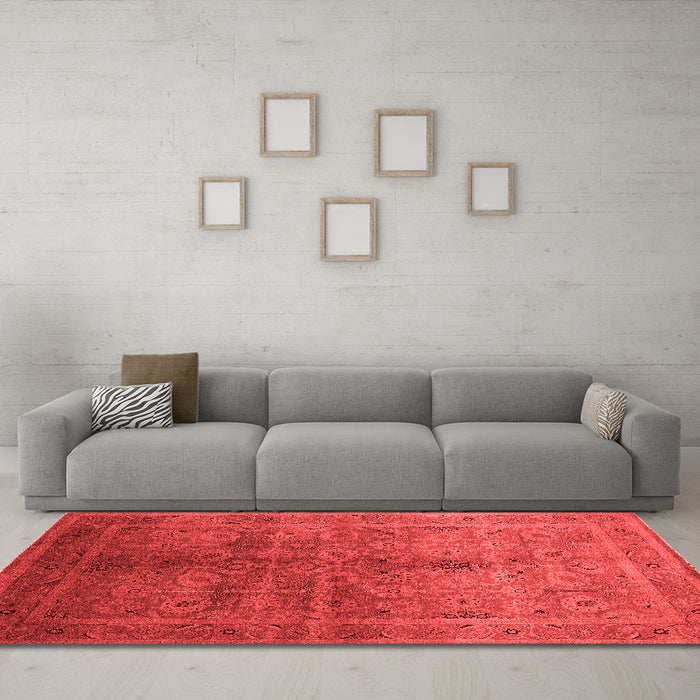 Traditional Red Washable Rugs