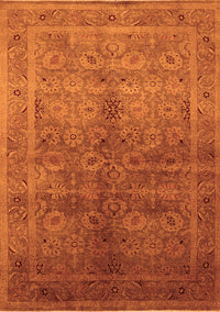 Oriental Orange Traditional Rug, urb2989org