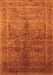 Oriental Orange Traditional Rug, urb2989org