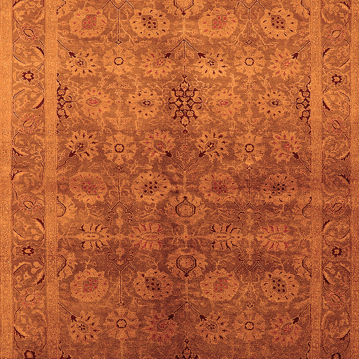 Oriental Orange Traditional Rug, urb2989org