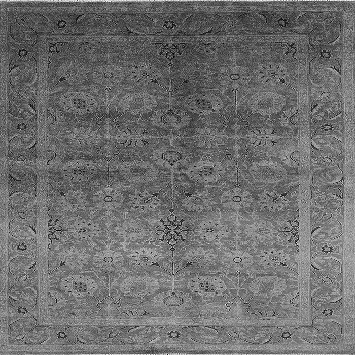 Square Oriental Gray Traditional Rug, urb2989gry