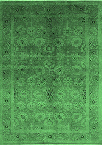 Oriental Emerald Green Traditional Rug, urb2989emgrn